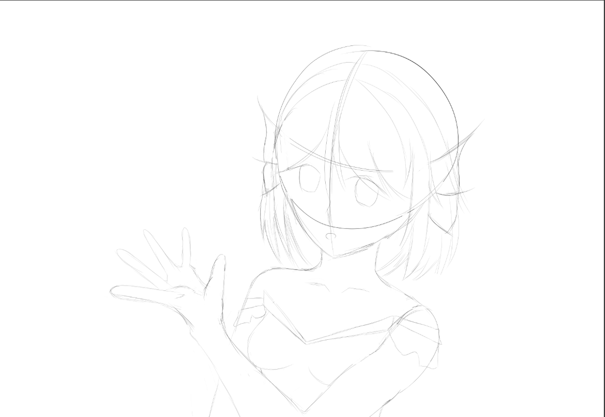 PundaPun's tweet photo. kiiyume sketch (ghostly if you're reading this there is a higher chance I don't finish this than there is for me to finish it) #Killust https://t.co/ecLAVxmYfB