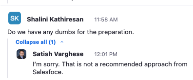 gauravkheterpal's tweet photo. This is a question asked on an OFFICIAL Salesforce cert prep webinar. How much more ridiculous can it get?

And of course, it's a dumb question!

#Dumps #Certifications https://t.co/TPSZ3EKiMf