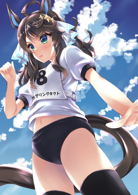 デアリングタクトのG2以下体操服予想
ブルマ族カワイイ★
#ウマ娘 
#いいニーハイの日 