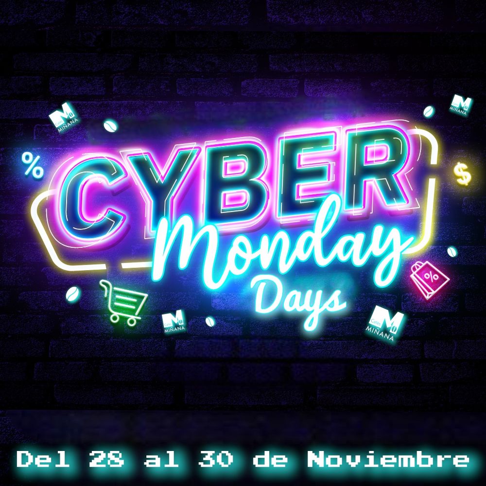 CAFESMINANA's tweet photo. Cyber Monday Days  💙☕ 
-2️⃣0️⃣% En Orígenes. Código: CYBERORI 
-1️⃣0️⃣% En Cafeteras Automáticas. Se aplica automáticamente en la cesta de compra.

#CyberDays #CyberMonday #CafésMiñana - https://t.co/EJCjAneHFq https://t.co/FAkQGtOZSQ