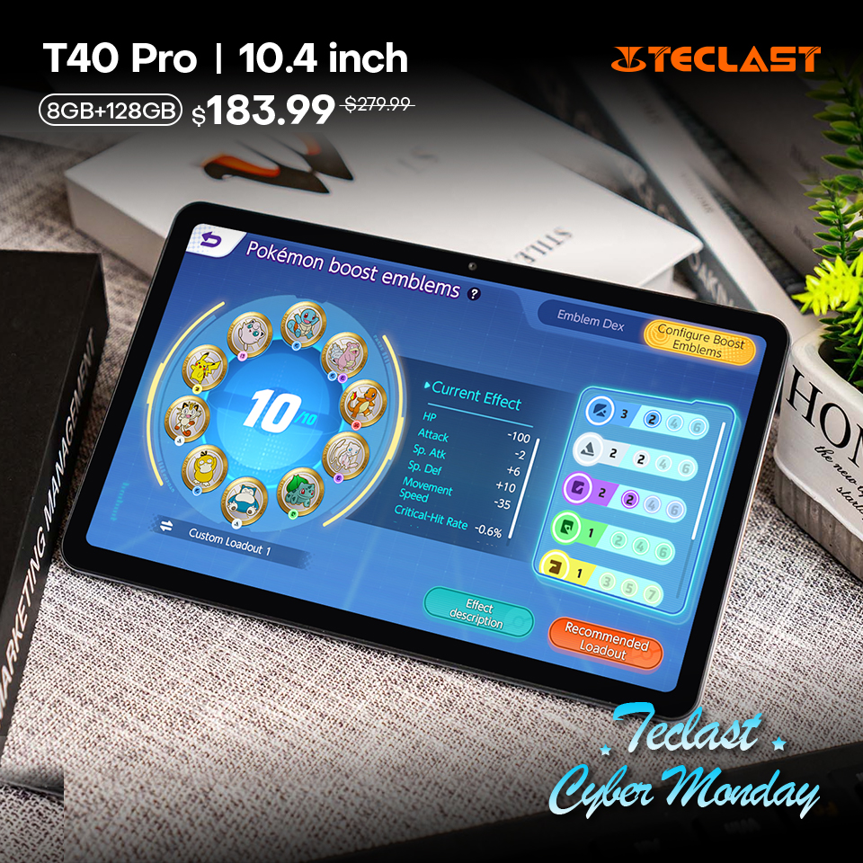 TeclastJapan's tweet photo. #TeclastCyberMonday🎉🎉
2022年Teclastサイバーマンデセールが始まります🙌 #T40Pro のパワーは何だと思いますか? 驚くべきことに、究極のゲーム対応のUnisoc T618プロセッサを備えています🏄♂️
カートに追加🛍️:https://t.co/B3q0PdR7FT
セールページ🌠:https://t.co/udQtfOh8ai
#サイバーマンデ https://t.co/hDpXnyOXrs
