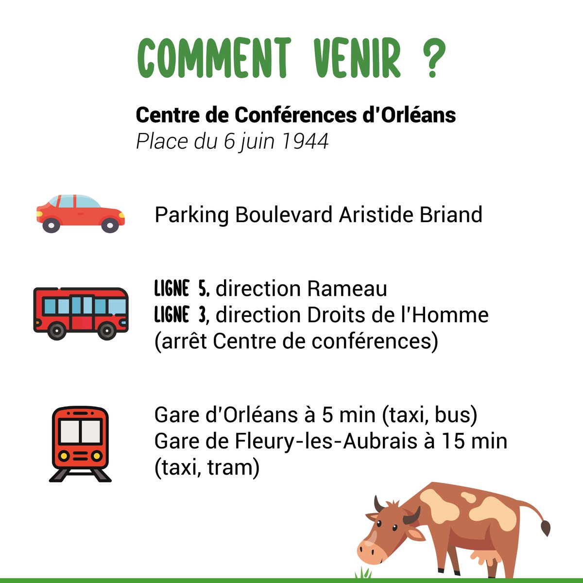 OAgrifood's tweet photo. On vous attend nombreux demain à 9h pour le #Forum #OpenAgrifood ! ⏰

Récap des infos à connaître 👇  Vous avez d’autres questions ? Contactez-nous en MP ! 📧

#Orleans #agriculture #alimentation #evenement #rencontres #agroalimentaire #innovation #OAF2022 #proteinesvegetales https://t.co/GJEyehIXOF
