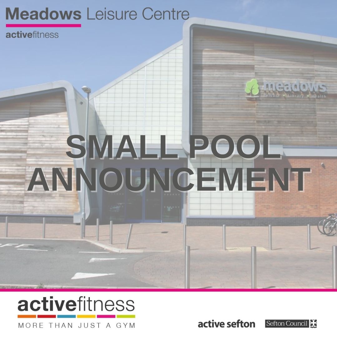 Activatefit's tweet photo. Customer Announcement - Meadows Leisure Centre 28.11.2022

The small pool is now open. 

Here is a link to our winter pool timetables https://t.co/4gyrsly1zh 

We apologise for any inconvenience caused, and we look forward to seeing you on your next visit. https://t.co/Hbphx4ZiJC