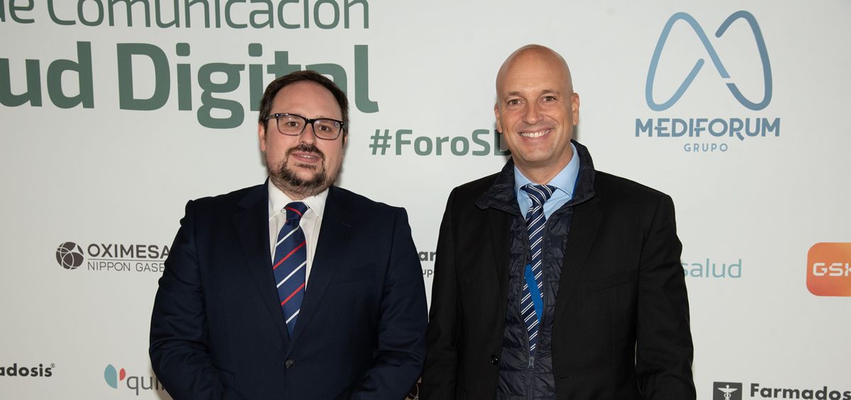 eduardogarciab's tweet photo. Disponible la Galería de imágenes del V Foro de Comunicación Salud Digital #forosm con Sergio Blanco, CEO del Grupo Mediforum, y un servidor Eduardo García Blázquez, Market Manager de Coloplast @GrupoMediforum @Consalud_es https://t.co/tH4qs1bqxN