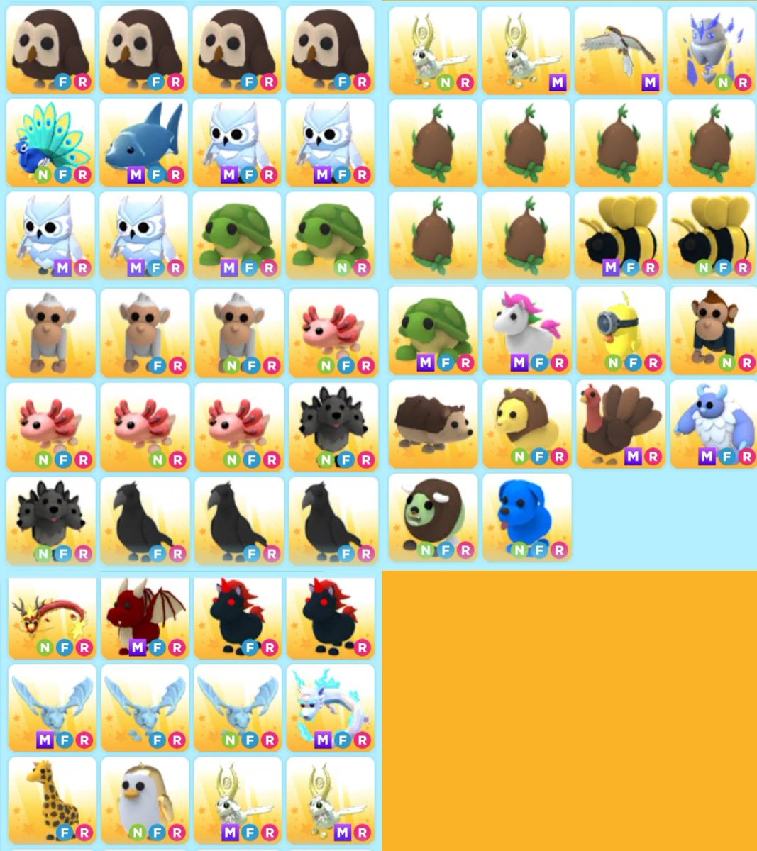 DM ME FOR OFFERS!😁
TRADING/SELLING
( PAYPAL/ ADOPT ME PETS )
* USD/EURO/AUS

- FOLLOW AND RETWEET IS MUCH APPRECIATED!❤️
#Adoptmetrades #adoptmeroblox #Roblox #RobloxDevs #RobloxDev
#AdoptmeRoblox #robloxdoors #adoptme #paypalme #paypal
#paypalaccepted #offers
#acceptingoffers