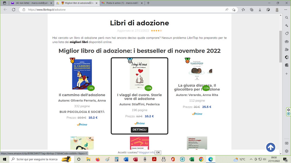 libri_ala's tweet photo. Bene, le soddisfazioni per la nostra associazione editoriale non mancano davvero! Ieri eravamo primi, oggi secondi (medaglia d'argento) come miglior libro sulle adozioni, domani chissà!
Grazie alla coordinatrice Federica Stiaffini "I viaggi del cuore" sono letti in tutta Italia. https://t.co/HJNe6fk9jG