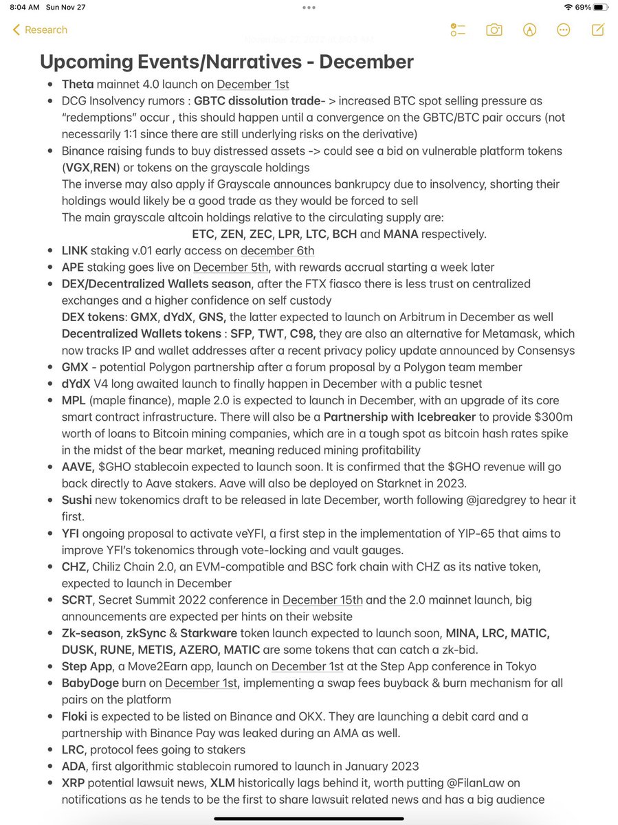 Top crypto narratives to make you money in December 🔥🚀

Credit to <a href="/karl_0x/">Karl</a> for this list!