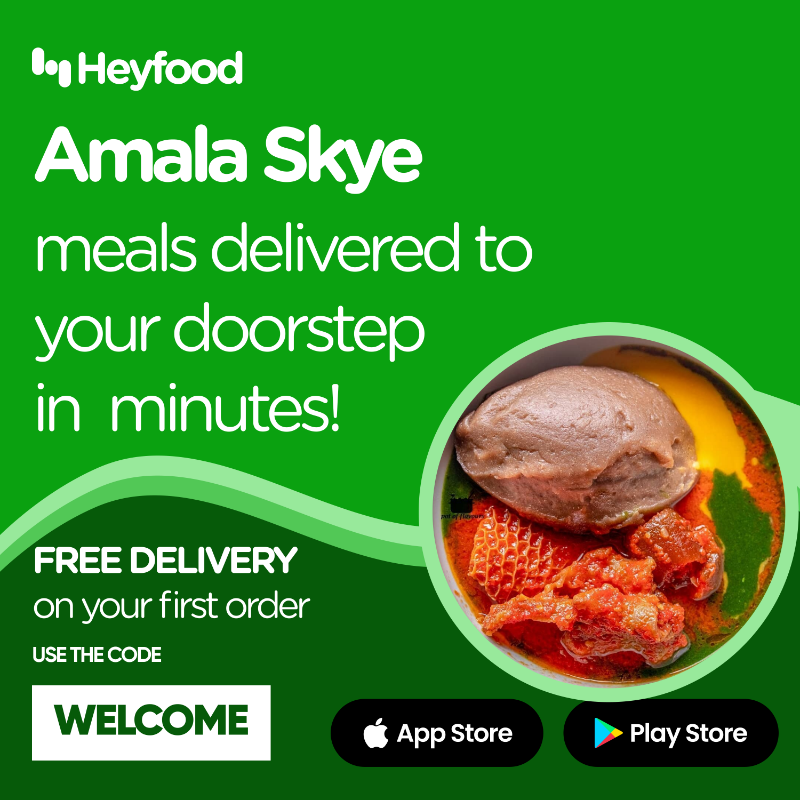 HeyfoodAfrica's tweet photo. Hey IB, have your favorite meals and groceries delivered to your doorstep in minutes. Download the Heyfood app today.