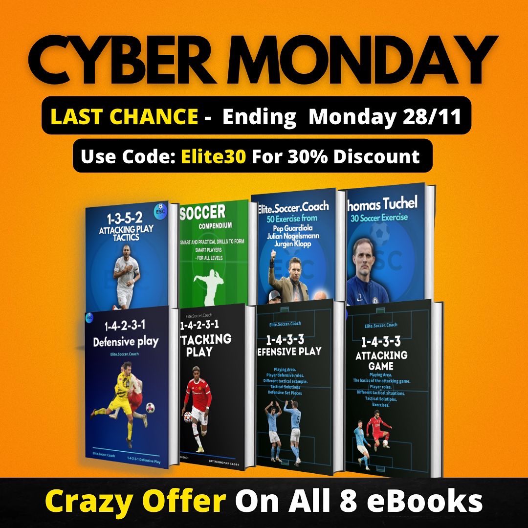 EliteCoach_'s tweet image. Last Chance,30% Discount!
Football Coach? 
Invest in our eBooks:

payhip.com/EliteSoccerCoa…

Tags:
#soccerdrills 
#footballsession 
#footballcoach
#soccercoach
#Fcbarcelona
#Pepguardiola
@tacticalpad