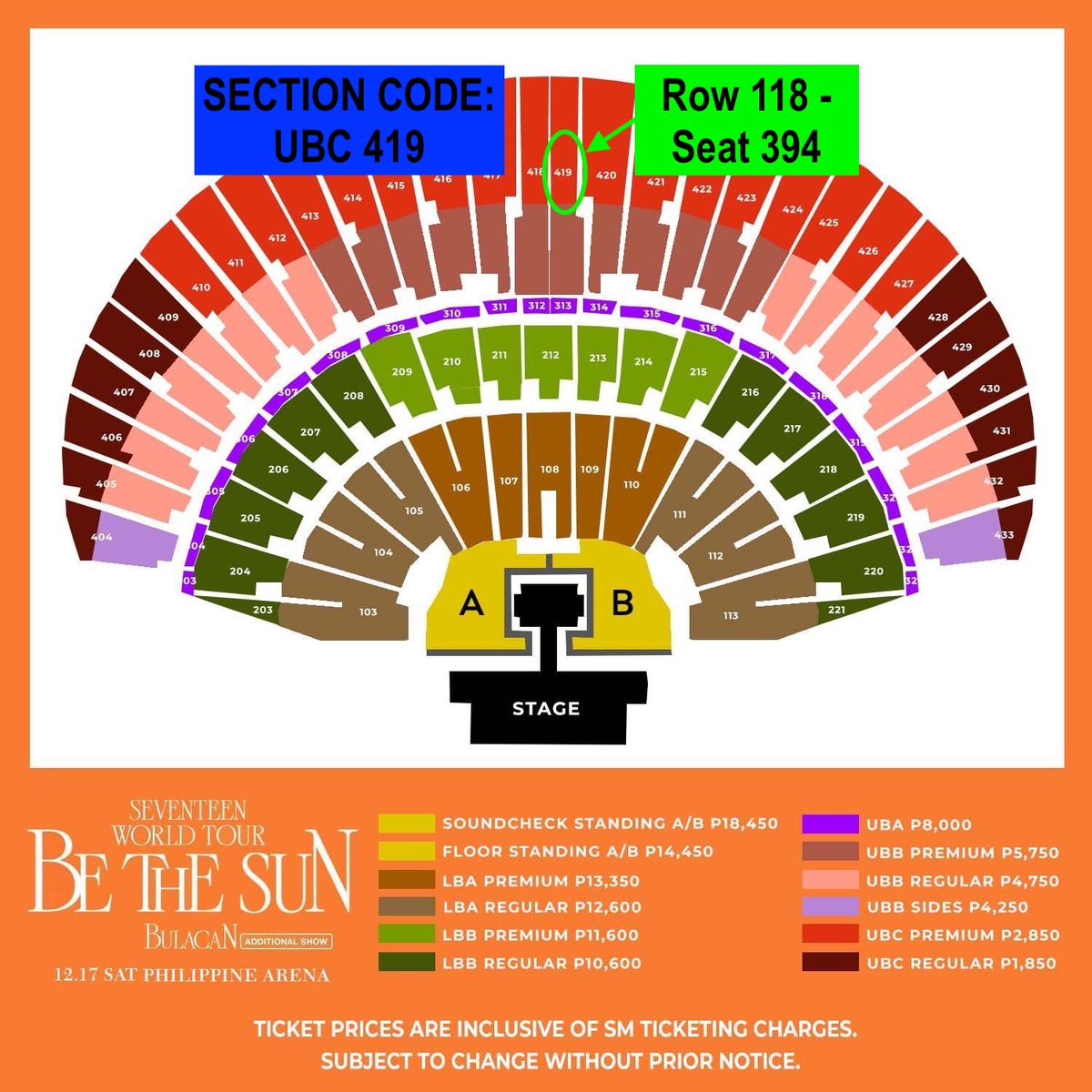 heyykpop_'s tweet photo. WTS LFB SEVENTEEN SVT PH
BE THE SUN IN BULACAN - BETS

— 3 UBC Premium seats

UBC 419 - Row 118, Seat 394

UBC 424 - Row 116, Seat 510
UBC 424 - Row 117, Seat 510

RFS: Selling because op got better tickets

💌 @shawieenavarro or you can message me here too! https://t.co/GBNhczKw6u