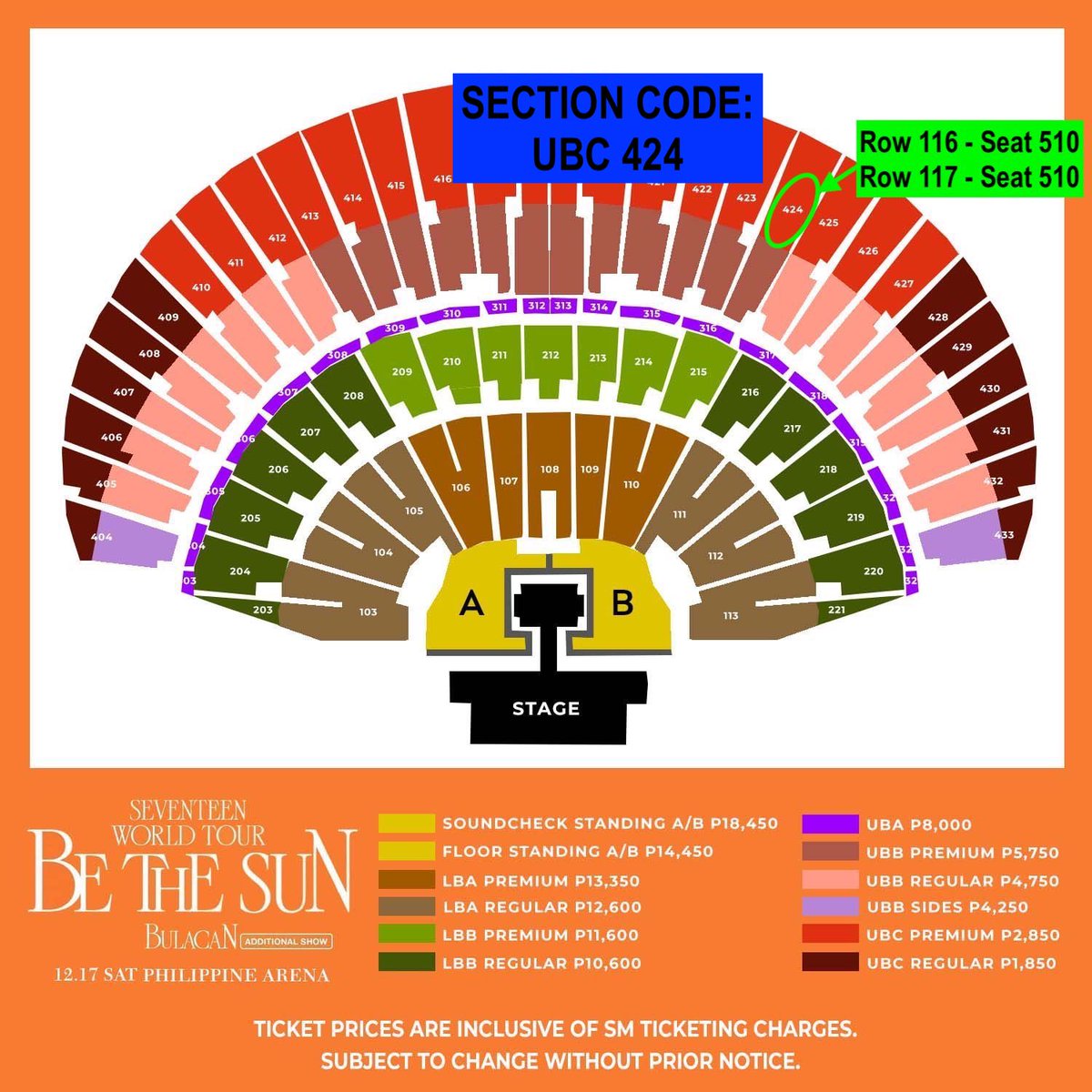 heyykpop_'s tweet photo. WTS LFB SEVENTEEN SVT PH
BE THE SUN IN BULACAN - BETS

— 3 UBC Premium seats

UBC 419 - Row 118, Seat 394

UBC 424 - Row 116, Seat 510
UBC 424 - Row 117, Seat 510

RFS: Selling because op got better tickets

💌 @shawieenavarro or you can message me here too! https://t.co/GBNhczKw6u