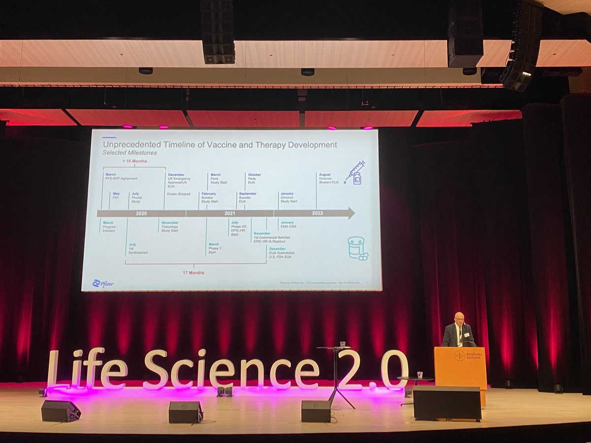 EdstromCecilia's tweet photo. @MDolsten sharing the unprecedented development of the Covid-19 vaccine at #LifeScience2.0 https://t.co/nF7WMRLLIZ