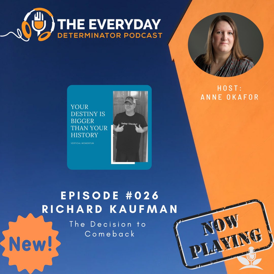 DeterminatorPod's tweet image. In this episode of @DeterminatorPod my guest Richard is an United States Army veteran with an incredible story of resilience and overcoming adversity. And he truly lives up to his name, the comeback coach.
#everydaydeterminator #podcast #resilience #decisions #Comeback