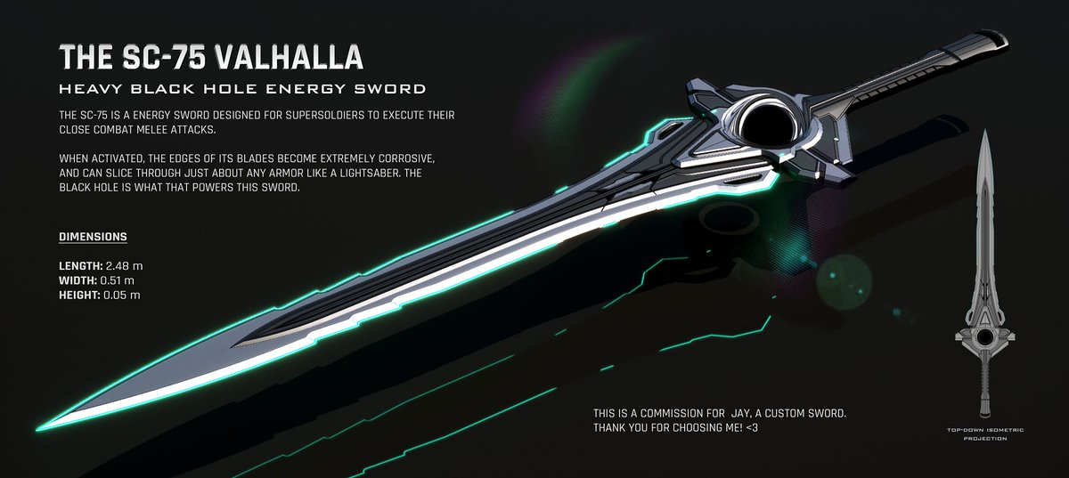 Duskie360's tweet photo. <3

#3D #model #scifi #Sword https://t.co/7K6nxjc4na