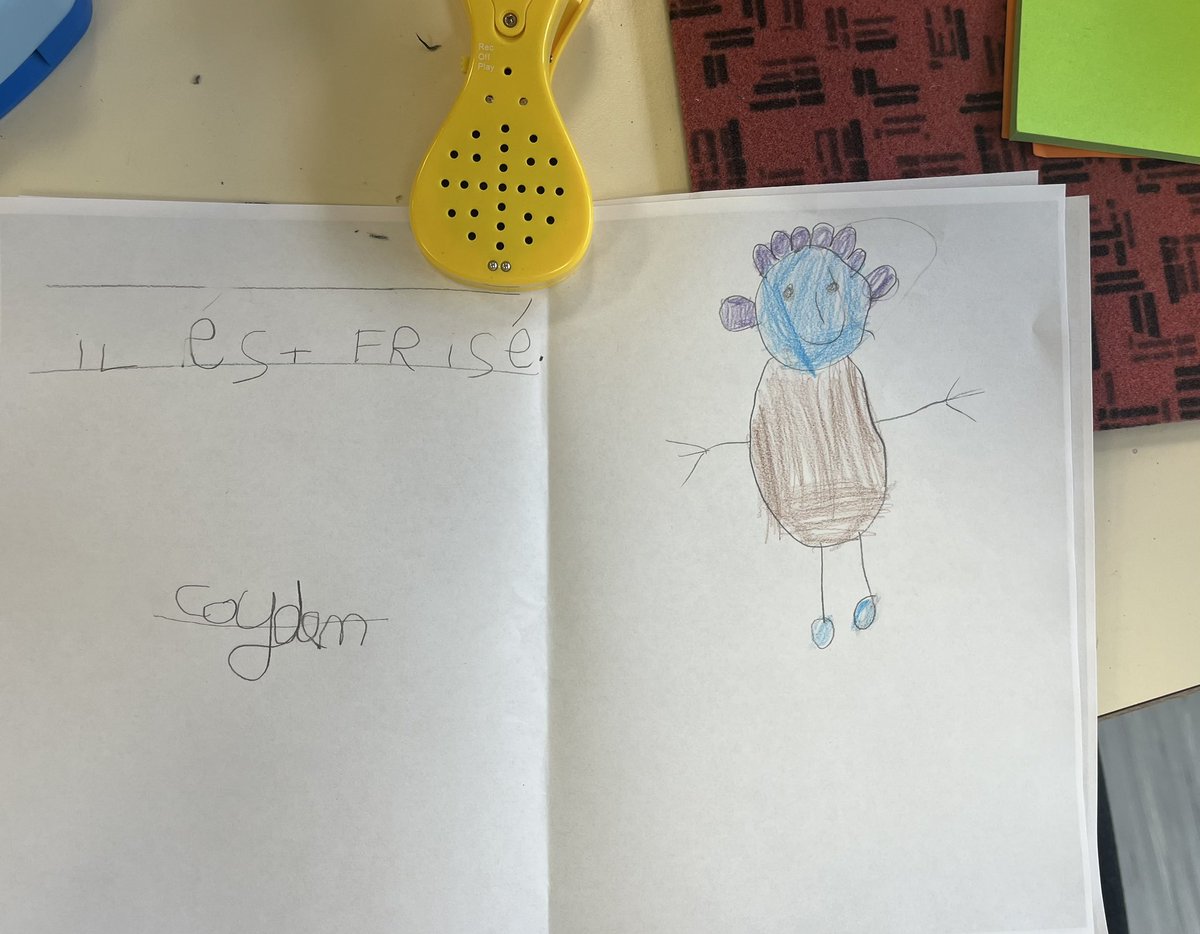 Pour ne pas oublier ce que qu’ils ont prévu d’écrire, mes cp enregistrent sur la pince enregistreuse la phrase et ils réécoutent si besoin 😇
#productiondécrit #numérique