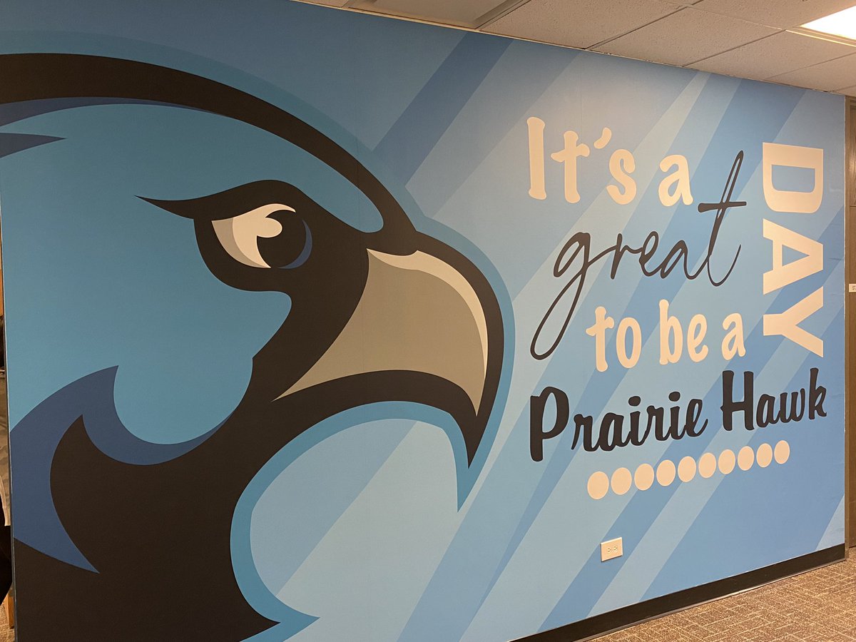NightingaleJeff's tweet photo. Thank you to our amazing Prairie PFE for the new wall decals! #prairierocks #osd135 https://t.co/WyQPowGCIH