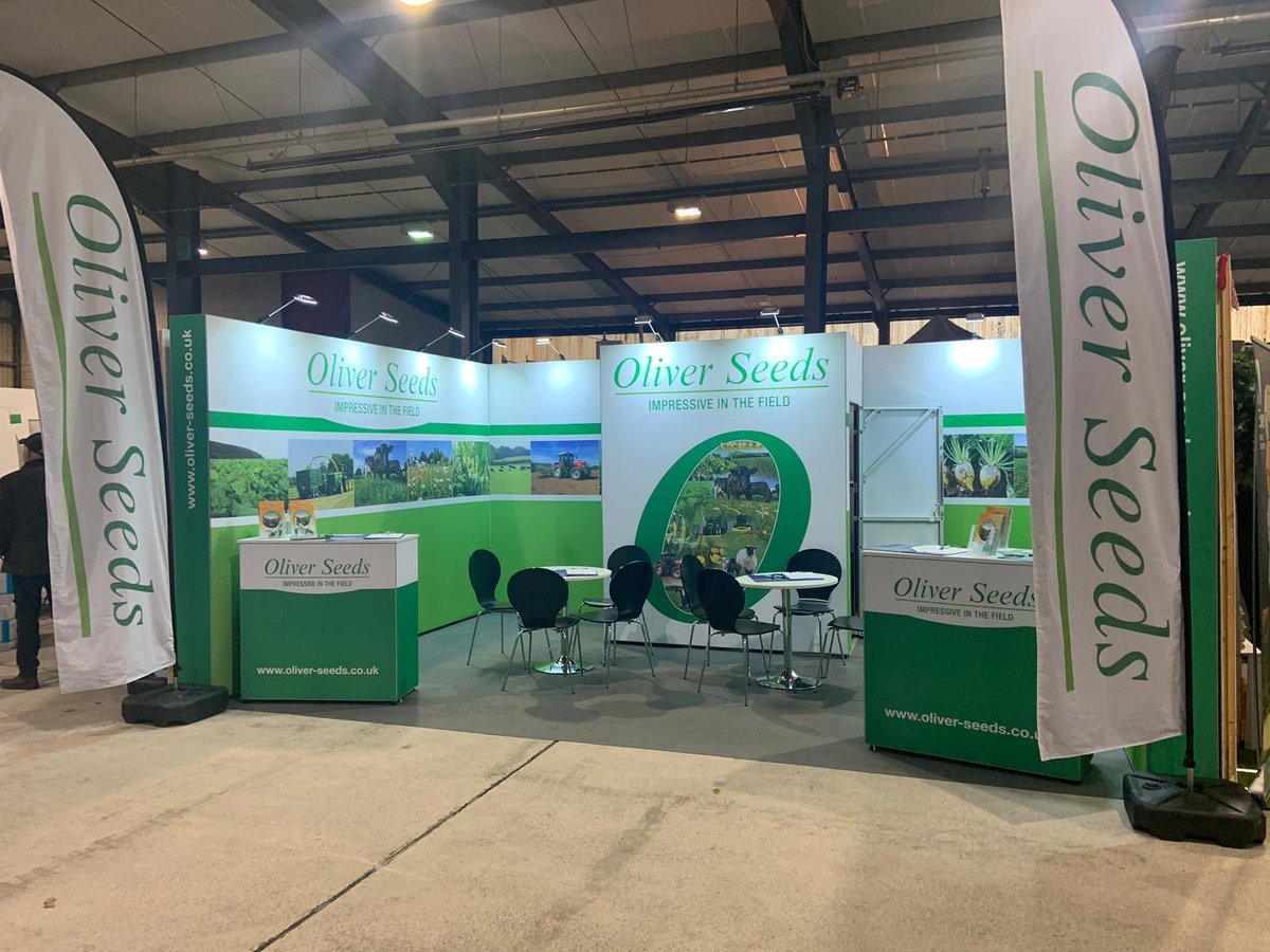 Oliver_Seeds's tweet photo. The team are set up and ready to discuss all things #forage at the Welsh Winter Fair #grass #seeds #impressiveinthefield please feel free to pop in and see us in the South Glamorgan Hall https://t.co/QUybsyUxtG