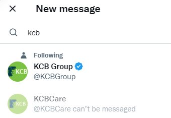 ZablowNe's tweet photo. @KCBCare it says KCBcare cant be messaged ,why ? https://t.co/pfuufAqAvw