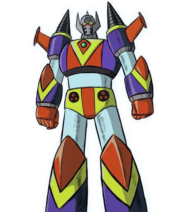 #オレの合体ロボを見てくれ「別次元ロボ パロッターV」パロディ号、リスペクト号、オマージュ号の3機が合体して完成する。現代社会に迫り来る魔の手から地球を守るために、荒唐無稽ではちゃめちゃな昭和のロボットアニメという別次元のパワーを備えたスーパーロボット。 