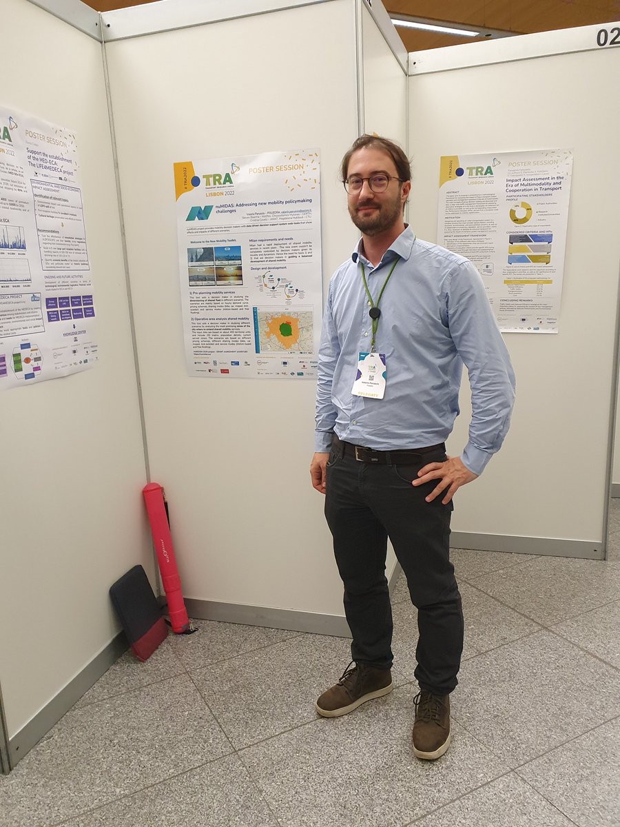 H2020nuMIDAS's tweet photo. ✅#nuMIDAS was present at #TRA2022 at Lisbon from 14th-17th of November.

Our project coordinator @smaerivo presented the highlights and functionalities of the toolkit at the Stand of #EC  and  @valerioparuscio showcased  at the Expo area.

#Mobility #Policymaking #Research https://t.co/1OcLRjG87i