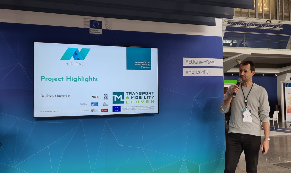 H2020nuMIDAS's tweet photo. ✅#nuMIDAS was present at #TRA2022 at Lisbon from 14th-17th of November.

Our project coordinator @smaerivo presented the highlights and functionalities of the toolkit at the Stand of #EC  and  @valerioparuscio showcased  at the Expo area.

#Mobility #Policymaking #Research https://t.co/1OcLRjG87i