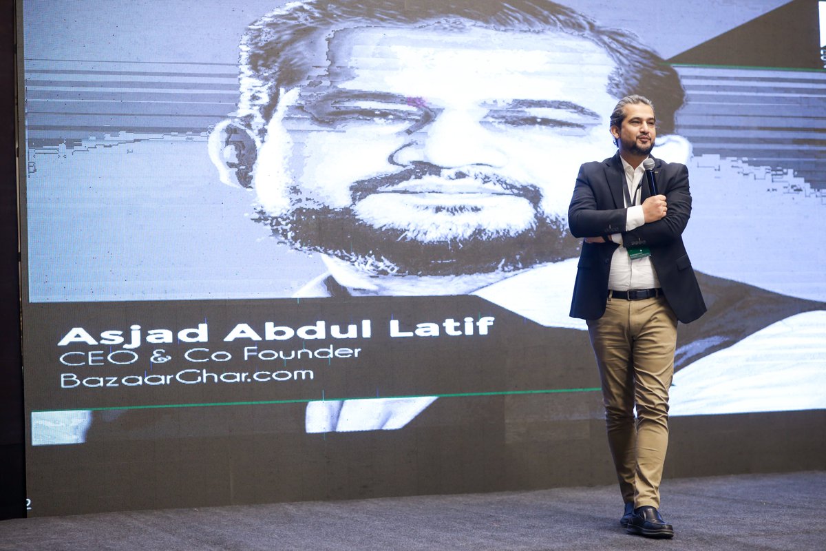 DigiLeadersPk's tweet photo. Mr. Asjad Abdul Latif, CEO & Co-Founder of BazaarGhar at Digi leaders conference 2022.
#DigiLeadersConference #digitalleaders #paymentsolutions #digitalpayments #fintech #digitalpakistan #digitalleadersconference #leaders #entrepreneur #digitatransformation #digitalmedia https://t.co/QF98lfJYSx