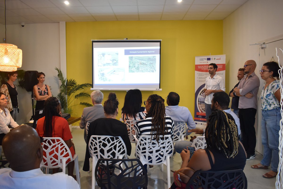 PIRAC_CRF's tweet photo. 📸Nous avons eu le plaisir de recevoir vendredi @InterregC pour
✅ présenter les résultats clés du programme #Ready_together en matière de préparation & réponse aux urgences dans les #Caraibes entre 2019 et 2022
✅visiter le terrain où sera construit le futur entrepôt régional https://t.co/UllDrbP5cN