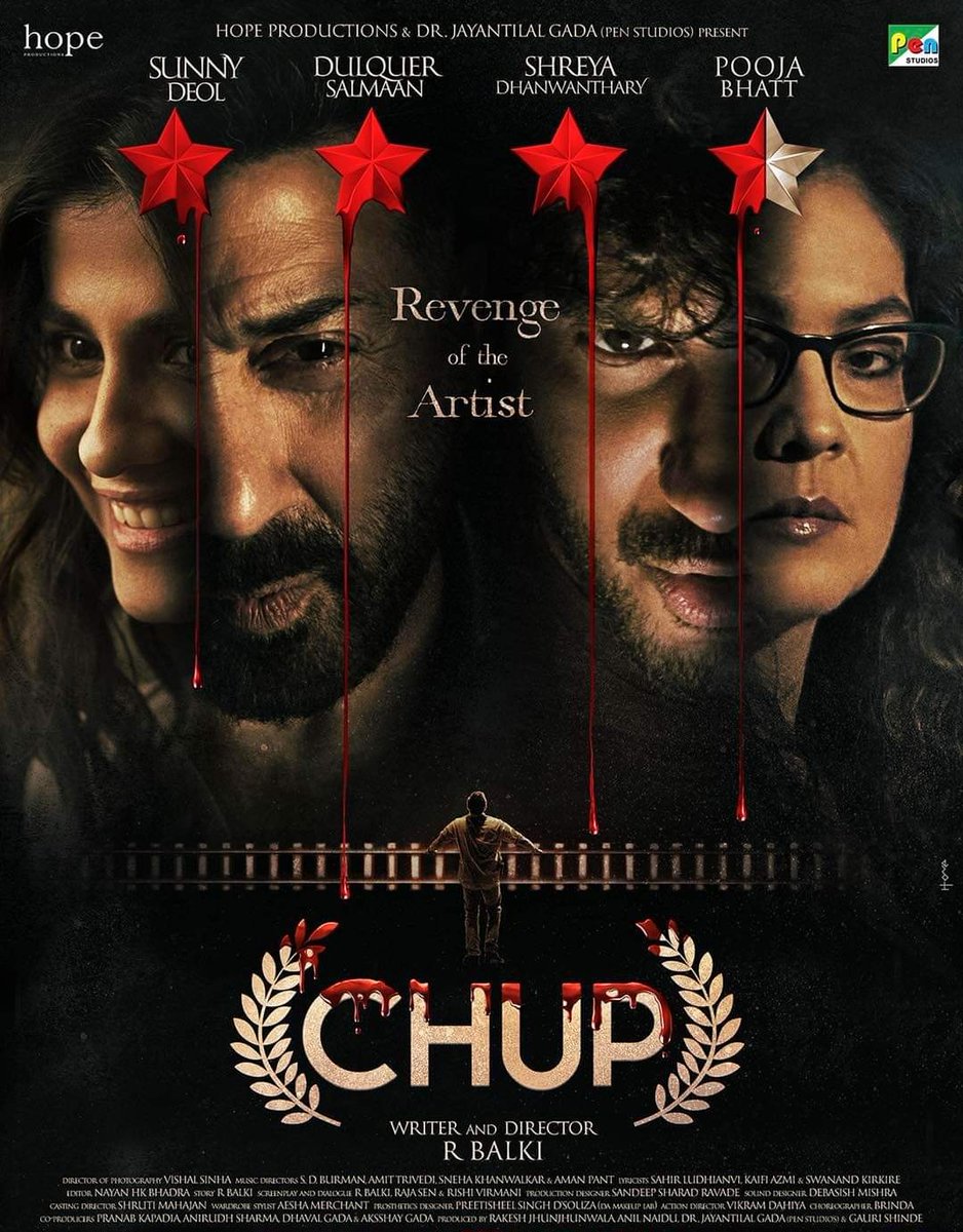 Since I love this movie, now it's time to review #Chup #ChupRevengeOfTheArtist ofcourse in my mother tongue language, Indonesia 🇮🇩 @dulQuer @shreyadhan13 @iamsunnydeol @PoojaB1972 #DhinIndianReview