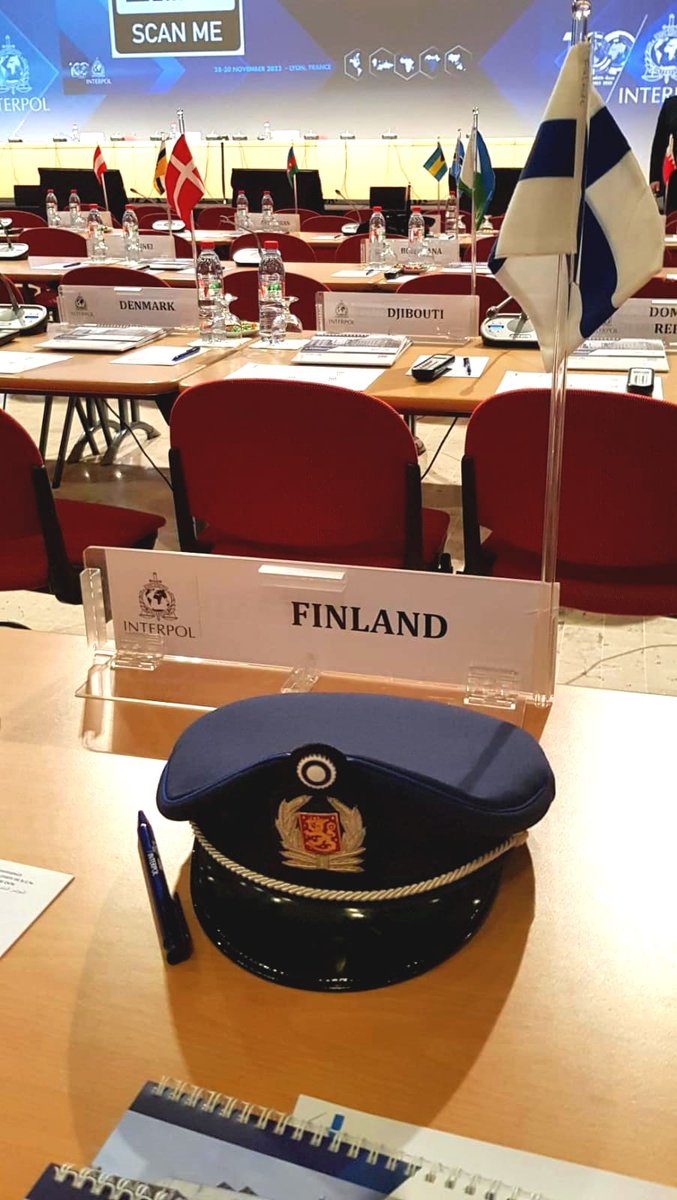 KRP_VLK's tweet photo. #Interpol'n Heads of NCB (National Central Bureau) -kokous pidetään Lyonissa 28.-30.11.2022. Kokouksen pääteemana on #KVyhteistyö'n tehostaminen. Suomea edustaa KRP:n Viestiliikennekeskuksesta rikostarkastaja Teemu Aittamaa ja Poliisihallituksesta poliisitarkastaja Jenni Juslen. https://t.co/0WBGHOUOAm