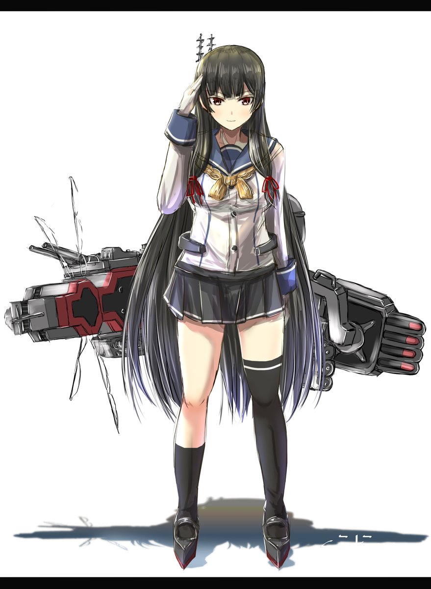 艦これ「うちは磯風を推す#いいニーハイの日 #艦これ #磯風 」|seiteiのイラスト