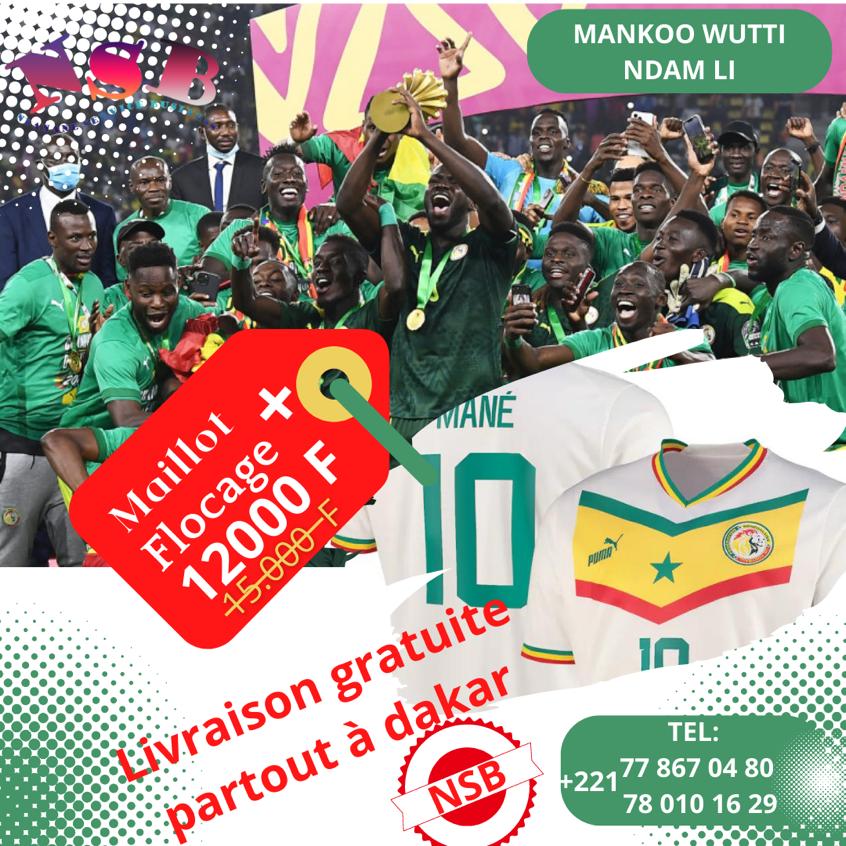 NsbOfficiel's tweet photo. Commandez vos maillots+flocage à 12000f chez @NsbOfficiel livraison gratuite.
Sénégal thiakanam mankoo wutti ndam liii🙏🙏
#senegal #dakarbuzz #galsen221 
#MarketingDigital #impression #flocage #maillotsenegal https://t.co/te5kNIXUa5