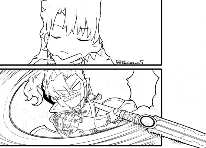 死ねって言ってそうな森くん描けた!(森くんは死ねって言ってます) 