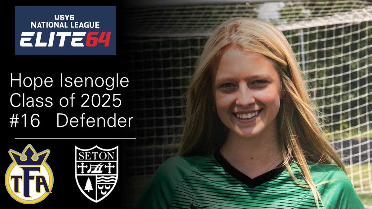 TFAG0506AE's tweet photo. 📺Back to our regularly scheduled program.... Today we'd like to introduce @hope_isenogle16 ! Hope is our SECOND OHSAA State Champ🏆 and has been playing for TFA her entire soccer career. We HOPE you enjoy meeting Hope today!! #TFAon3 #classof2025 #everymomentcounts https://t.co/JyfzIKqKeg