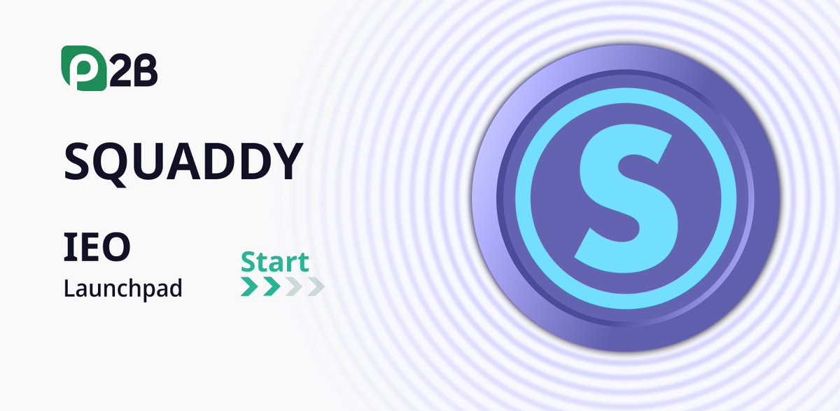 SmartCryptoNew1's tweet photo. ⭐ @SQUADDYofficial token sale is now available on @P2b_exchange Launchpad
⭐ #Squaddy is a Free-to-Play, Move-to-Earn NFT mobile platform that makes it fun and rewarding to live an active lifestyle and meet new people
🔽 INFO
https://t.co/7XJYUhzzjA
#SCN1 $SQDY https://t.co/gQyXdaVTH2