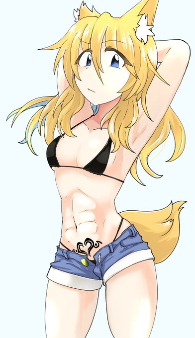 ケモミミ腹筋ビキニホットパンツ分補給のために定期的にリコを描く必要がある 