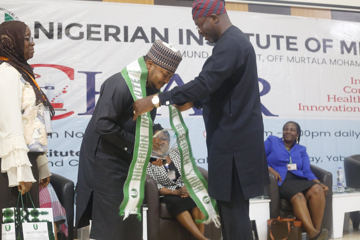 IchairN's tweet photo. Award Presentations to the #ICHAIR2022 Sponsors at the closing ceremony.
@nimrnigeria @thermofisherDx @weare54gene @Chika_Onwuamah @APINNigeria @AlikoDangoteFdn @UIScienceCo @inqababiotecWA @SynapseTechNg @BiologixS @HIVSTIsHep https://t.co/w4pHpueokP