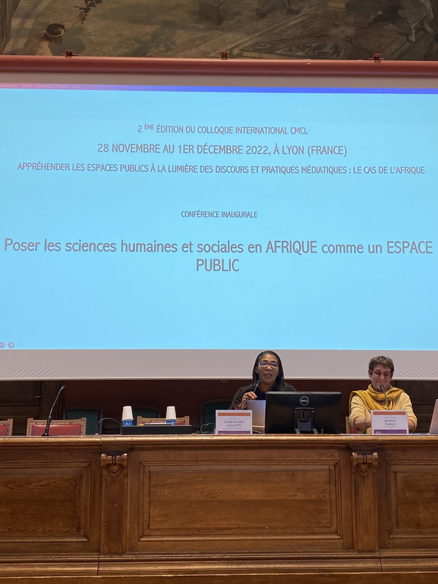 Fabulous_Lab's tweet photo. 1ere conférence inaugurale du colloque #CMCL22 ⁦@CMCL191⁩ de Aimée-Danielle Lezou Koffi (Univ Félix Houphouët Boigny, Abidjan) https://t.co/94tRT3dZyE