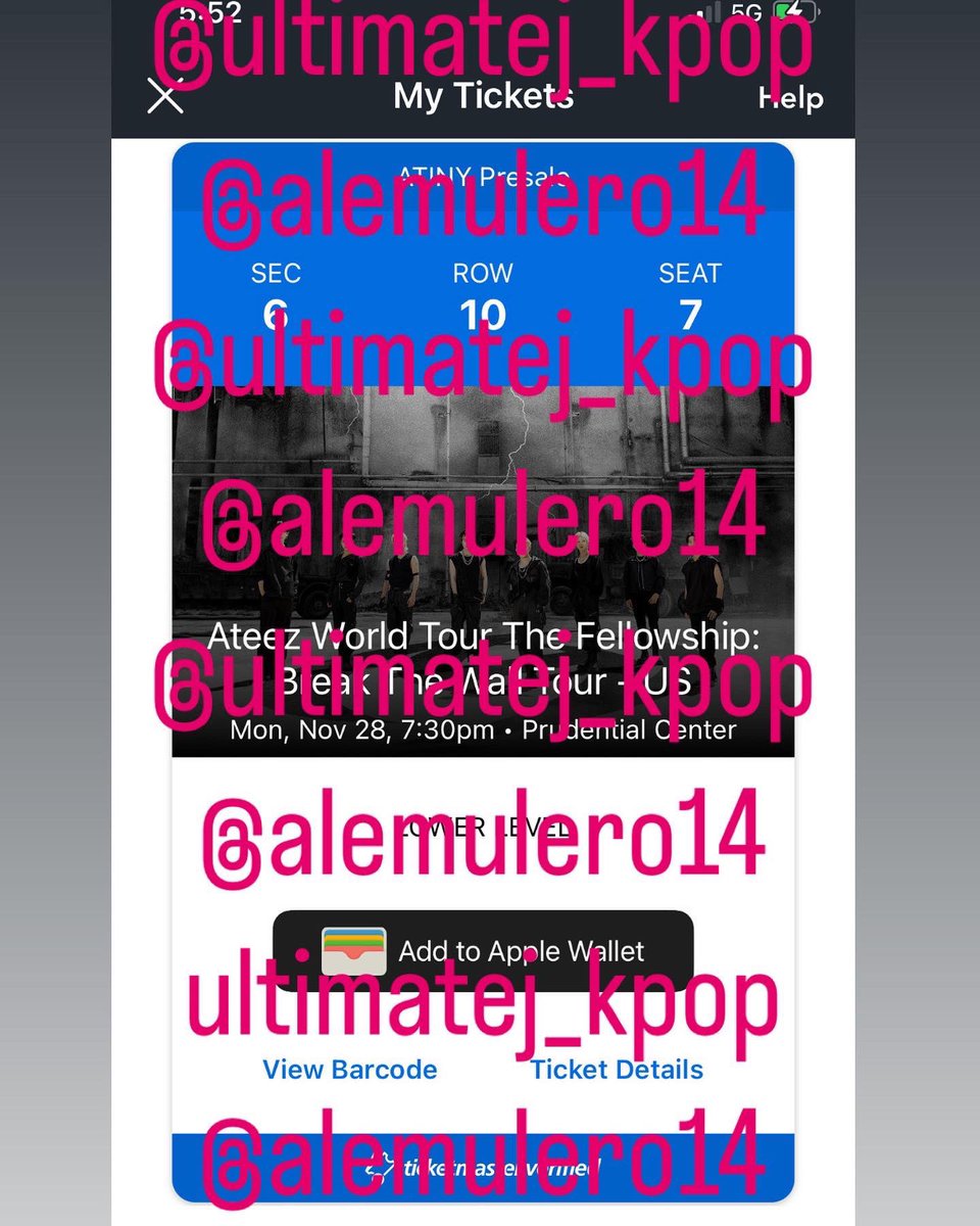 alemulero14's tweet photo. [WTS] selling 1 P1 tickets for newark. Sect 6 Row 10 set 7
🗓 monday, 11/28 @ 7:30pmTONIGHT
📍 prudential center | newark, NJ
- Under face value $00
- can provide proof
- will accept paypal f&amp;f willing to screenshare, provide video proof, and/or additional photo proof https://t.co/c6cQyB0HA5