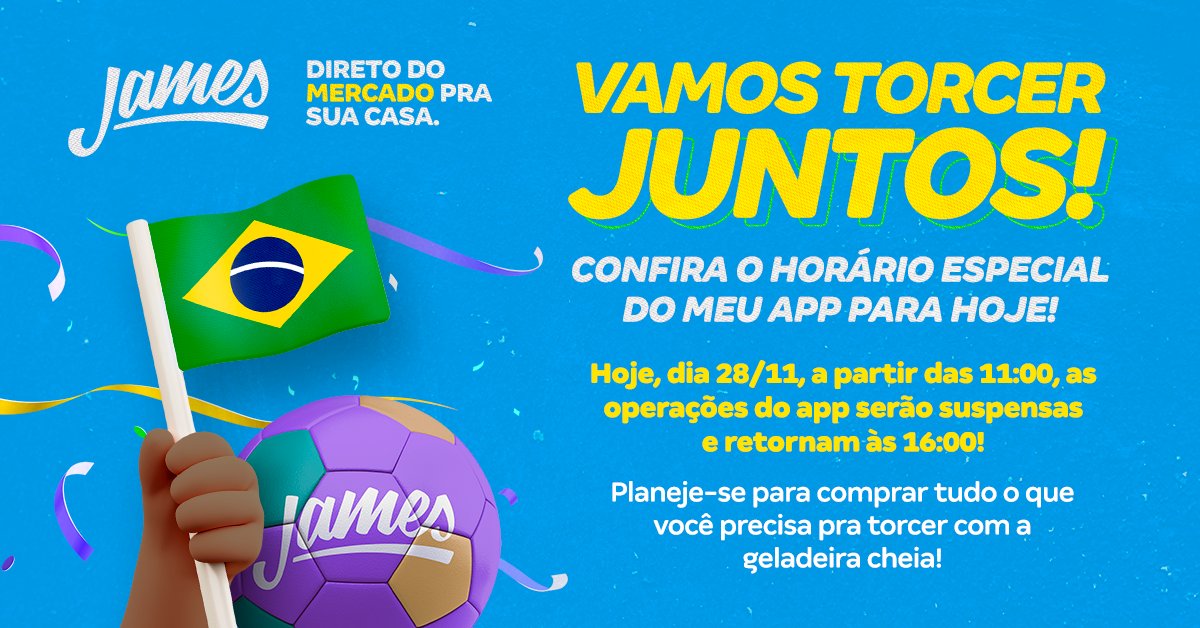 E vamos de torcida! Anota aí os horários do meu app pra hoje:
