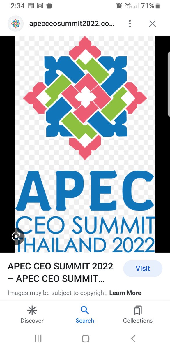 RanaLSN2Me's tweet photo. FACT CHECK: people are circulation photos of the "new logo unveiled by Klaus Schwab" at APEC. It's a fancy swastika. People retweeting...

But THIS is the actual logo from the 2022 APEC CEO Conference from Thailand. SOURCE: The APEC website. https://t.co/hVSU52E9pE