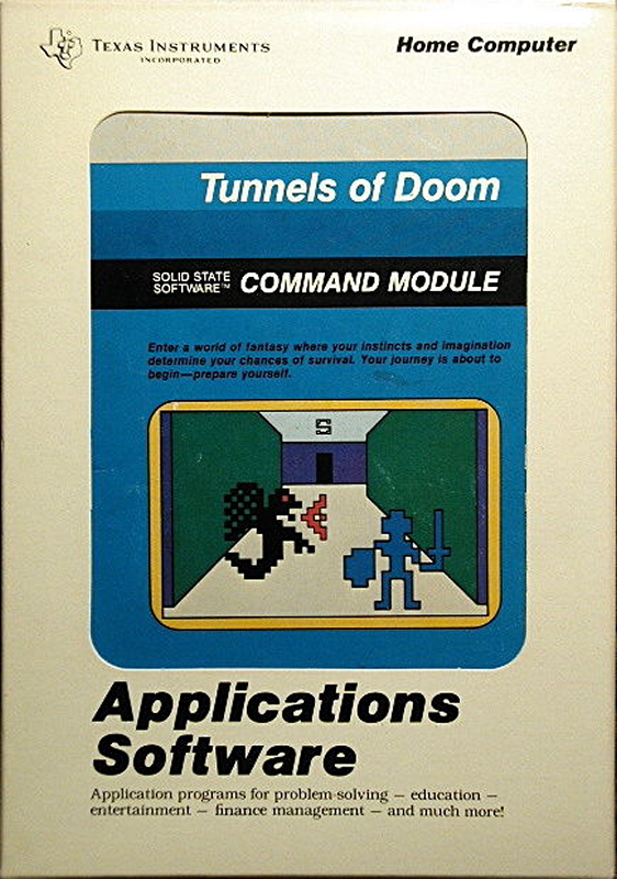 Lord_Arse's tweet photo. Retro Gaming Memory! ❤

Title: Tunnels of Doom
Developer: Kevin Kenney
Publisher: Texas Instruments
Version: TI-99/4A
Year: 1982

#retrogaming https://t.co/9VIqc6MEff