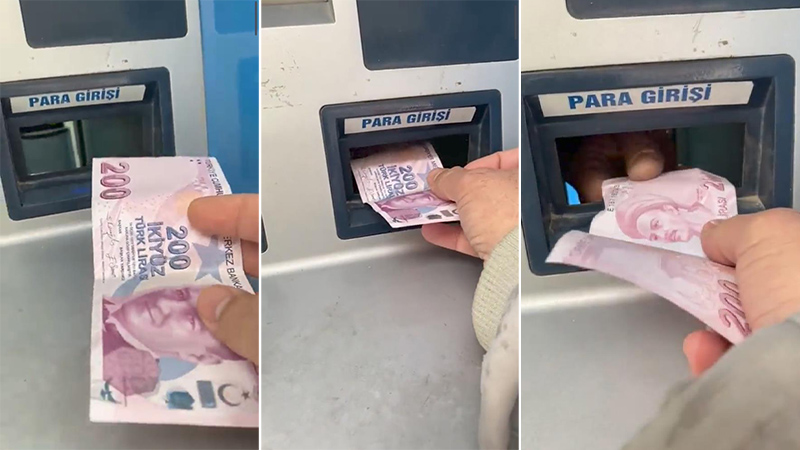 darkwebhaber's tweet photo. Eskişehir'de bozulan su yükleme noktasının arıza devam ederken kullanılabilmesi için içerisine görevli yerleştirildi. Paraları cihaz içinden eliyle alan görevli kartlara yükleme yaptı. https://t.co/FwAWq827Pb