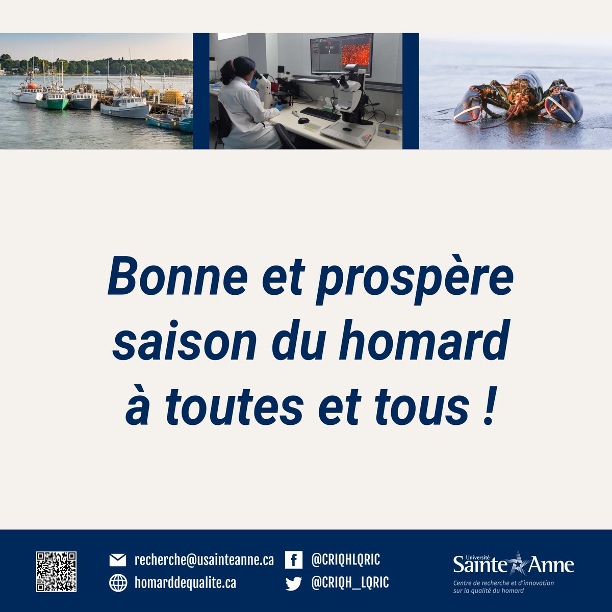CQH_LQC's tweet photo. Alors que s'ouvre les ZPHs 33 et 34, nous souhaitons une bonne et prospère saison du #homard à toutes et tous. 

---------------------------------

As LFAs 33 and 34 open, we take this opportunity to wish every one involved a safe and prosperous season. #lobster https://t.co/EDzA7z73V7
