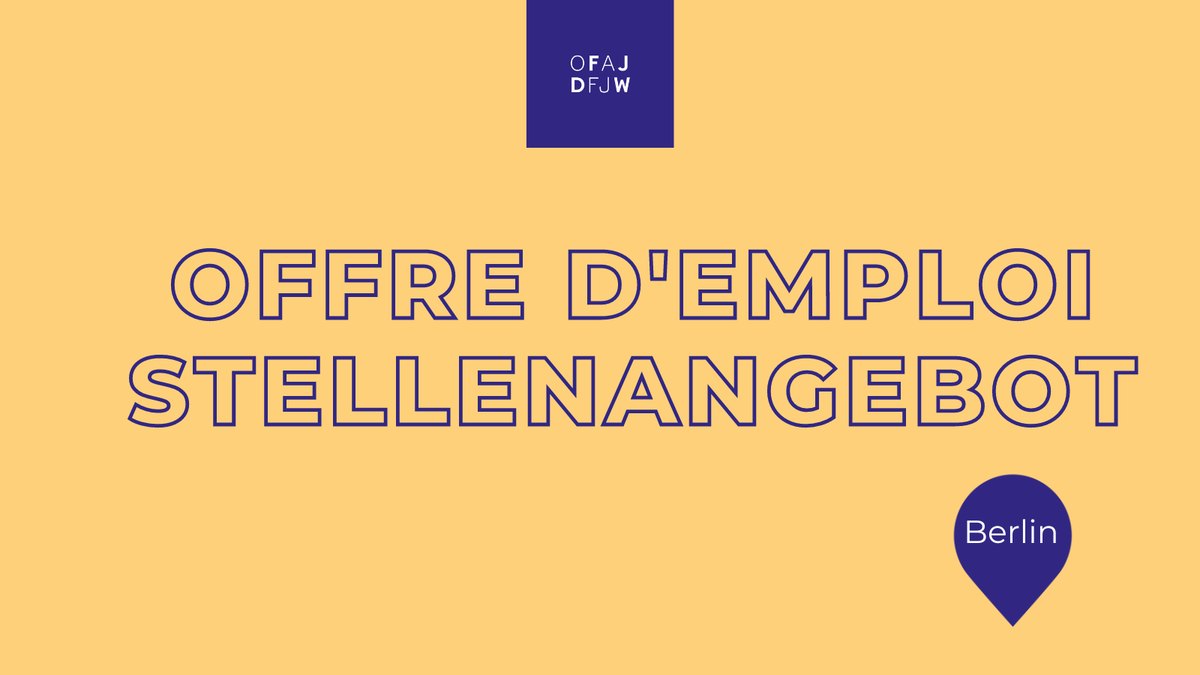 #OffreEmploi I Vous avez une expérience des projets internationaux, de solides connaissances des formations interculturelles et une passion pour les questions franco-allemandes ? Rejoignez notre équipe berlinoise ofaj.org/offre-recrutem… #Jobs #MondayMotivation #jobalerts