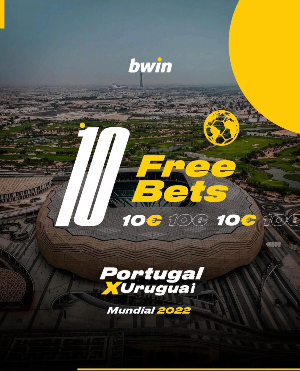 𝐒𝐎𝐑𝐓𝐄𝐈𝐎 𝐅𝐑𝐄𝐄𝐁𝐄𝐓𝐒 𝐏𝐎𝐑𝐓𝐔𝐆𝐀𝐋 𝐗 𝐔𝐑𝐔𝐆𝐔𝐀𝐈🚨
 
Se PORTUGAL ganhar, vamos sortear 10 freebets de 10€ 💪 Só tens de:

👉 Seguir <a href="/bwin_portugal/">bwin_pt</a>
👉 RT + marcar um amigo

Participa as vezes que quiseres marcando amigos diferentes. Boa sorte!🍀