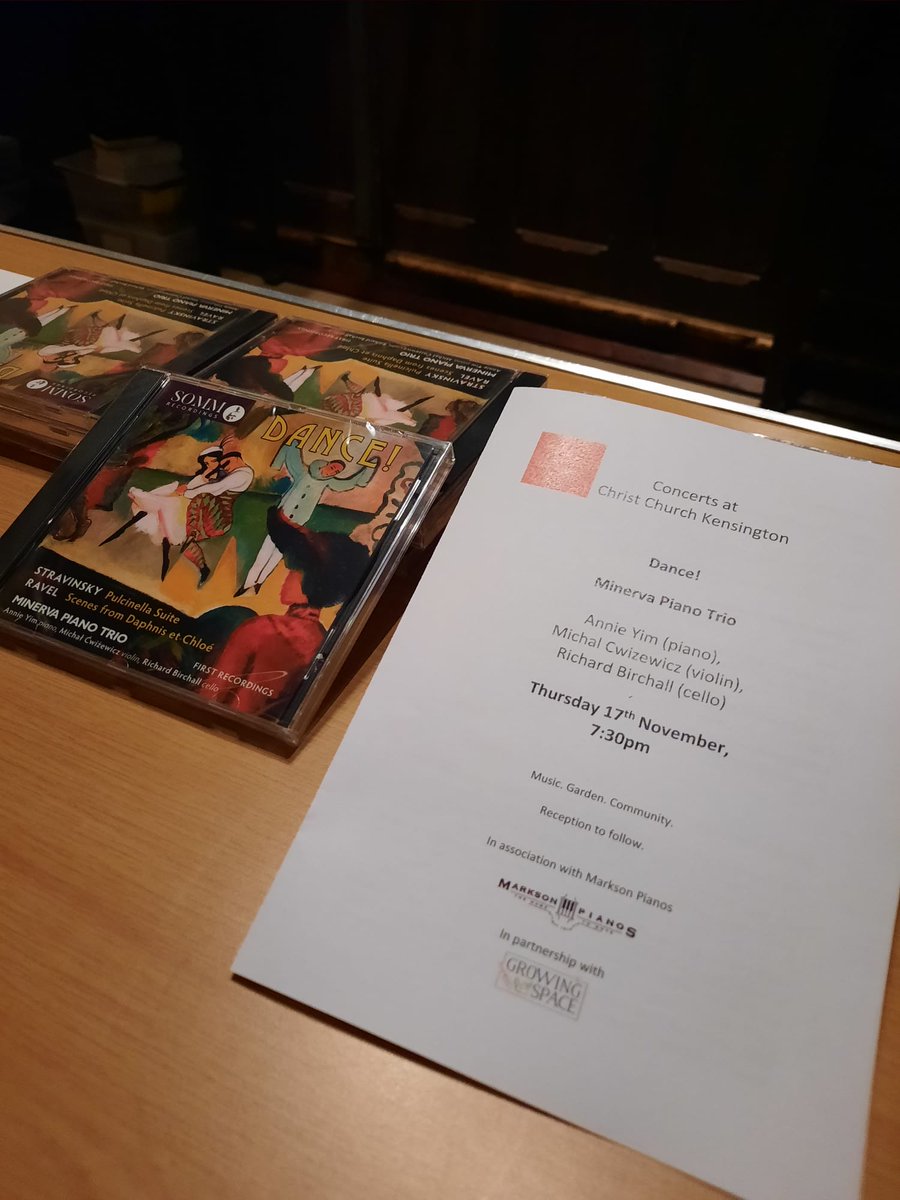 MarksonPianos's tweet photo. We had a great time earlier this month celebrating the launch of Minerva Piano Trio's new album, 'Dance' with @CcKensington🎹 https://t.co/mdP1ULkdvk