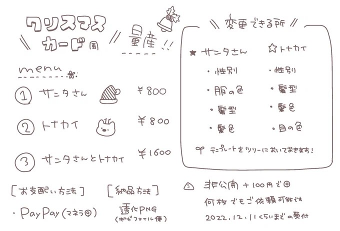 数件ゆるぼです〜*.DMでお受けします(⁎ᴗ͈ˬᴗ͈⁎)すごいゆるい感じで申し訳ないんですが今年限定だと思うのでぜひ!笑 