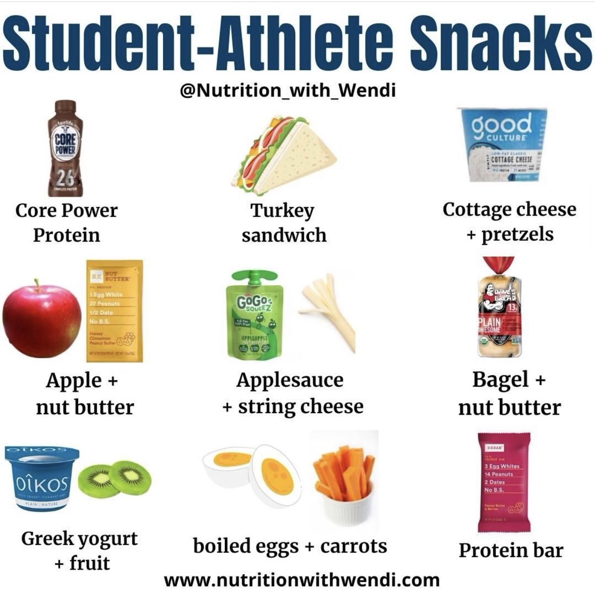 🗣️Nutrition plays a critical part of every student-athlete's day!

🚨Have a routine in place that incorporates nutrient-rich meals➕ snacks is critical for:
✔️energy needs
✔️muscle strength &amp; recovery
✔️supporting focus &amp; concentration
✔️immune health &amp; injury prevention

👊👇👍