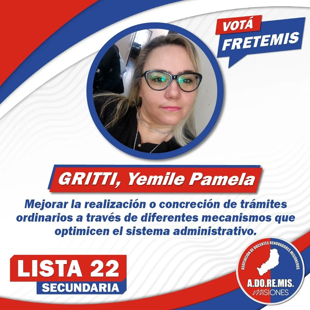 passalacquaok's tweet photo. #Lista2 Primaria, #Lista22 Secundaria. ¡Vamos #FRETEMIS! https://t.co/hZWES33CWk