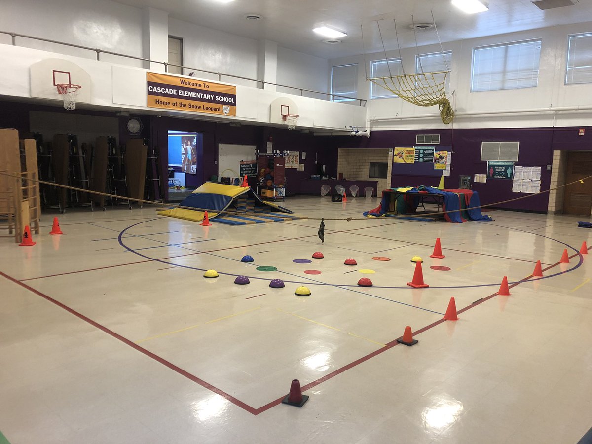 Ninja 🥷 Warrior course 2.0 today.
Trying out various obstacles before my other school has one this week as part of their behavior incentive. The bonus will be a legit ninja warrior slack line.  🤙🏻#wcpsmd #wemove #peclass #lovemyjob